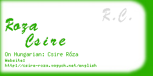roza csire business card