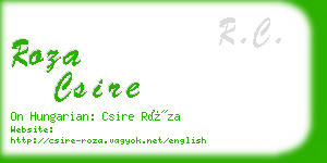 roza csire business card